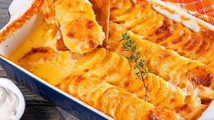 Запеченный картофель с апельсиновым соусом