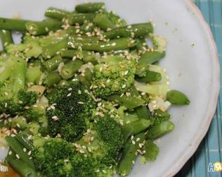 Овощной гарнир с имбирем