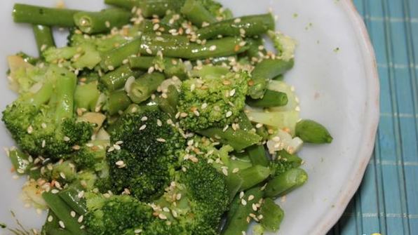 овощной гарнир с имбирем