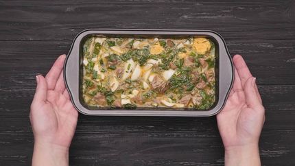 Дроб с куриной печенью