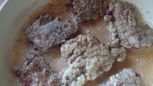 говяжья печень с яблоками