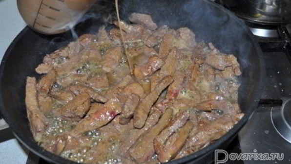 говяжья печень стир-фрай