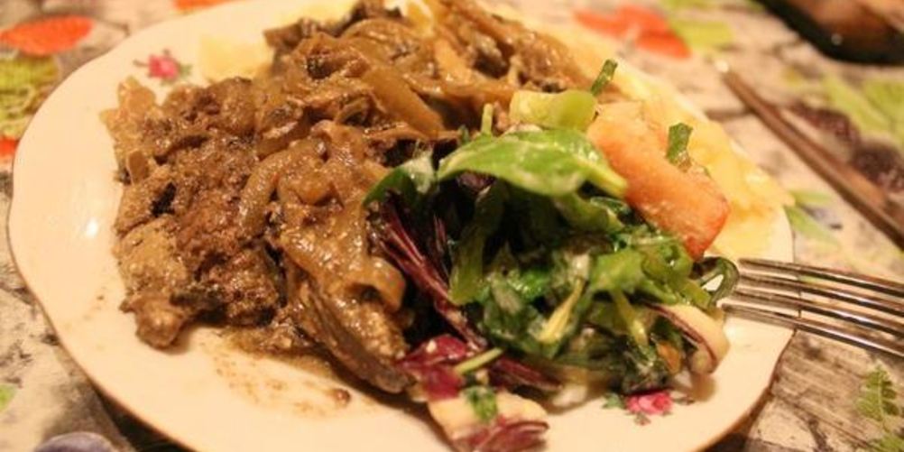 Рецепт говяжьей печени в соусе порто