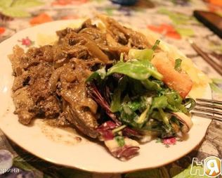 Говяжья печень в соусе Порто