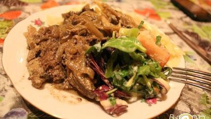 Говяжья печень в соусе Порто