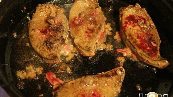 говяжья печень в соусе порто