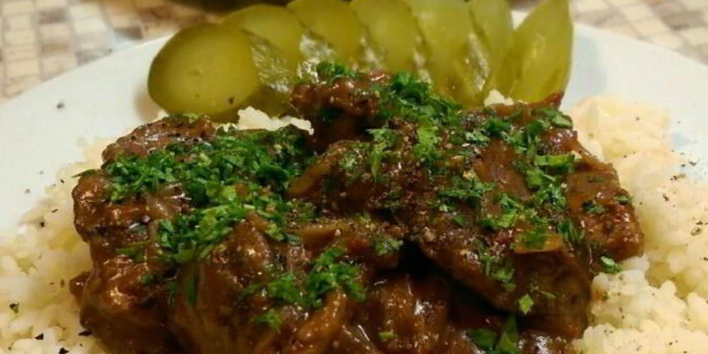 Рецепт куриной печени в красном вине