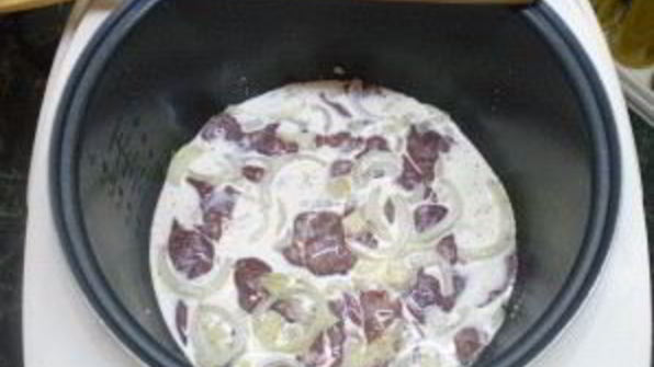 куриная печень в сметане в мультиварке