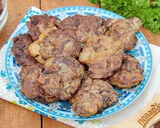 Куриная печень в сметанно-чесночном кляре