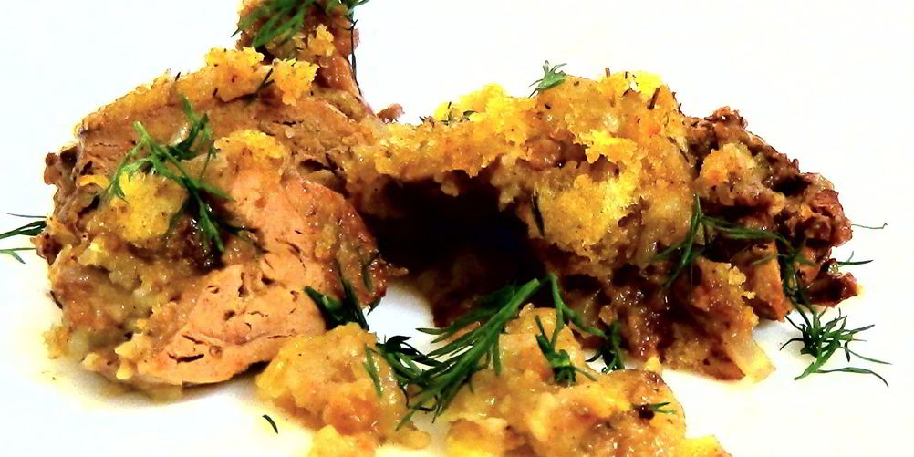 Рецепт куриной печени в узелке