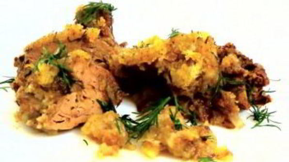 куриная печень в узелке