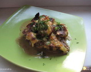 Печень на капустной подушке