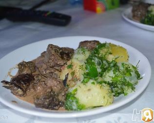 Печень по-строгановски