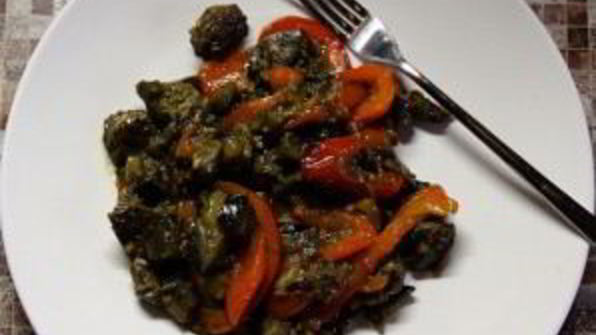 печень с болгарским перцем