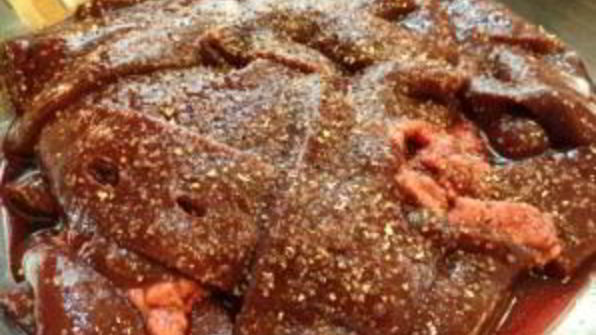 печень с грибами