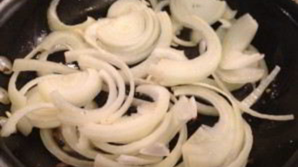 печень с грибами