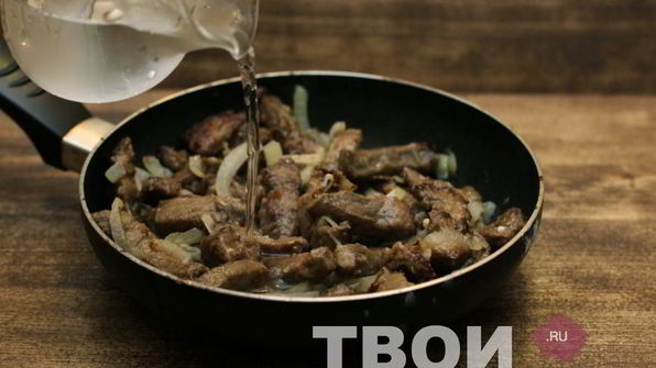 печень с луком