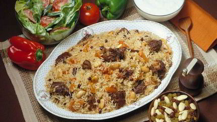 Печень с мандаринами по-японски