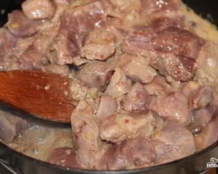 Печень с молоком