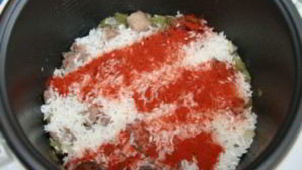 печень с рисом