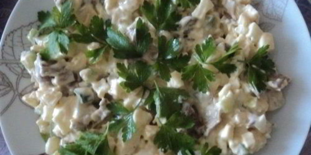 Рецепт печени с вешенками