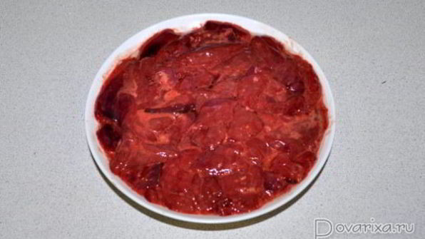 печень с восточным соусом