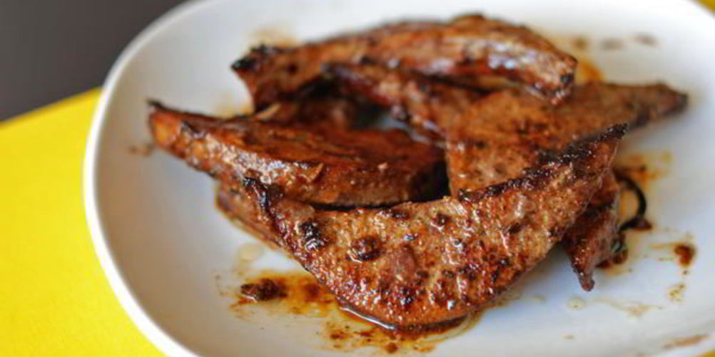 Рецепт печени в пряной медовой глазури