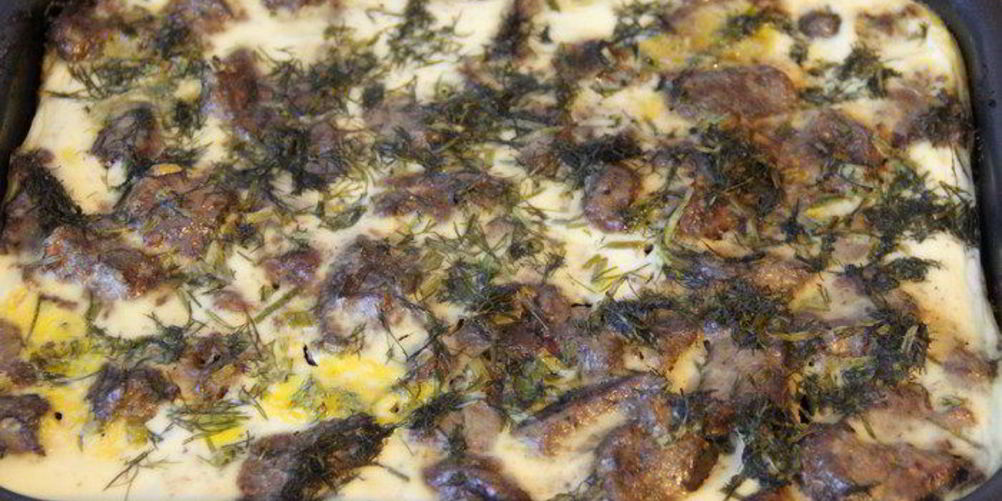 Рецепт печени в сметанной заливке