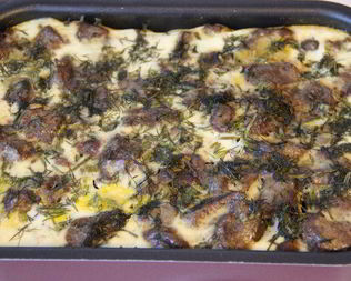 Печень в сметанной заливке