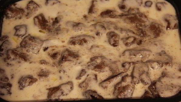 печень в сметанной заливке