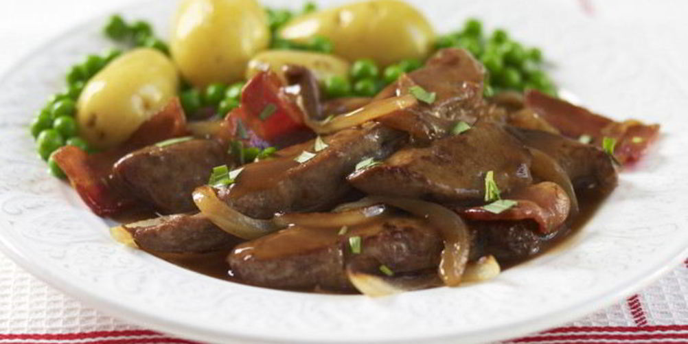 Рецепт печени в соусе