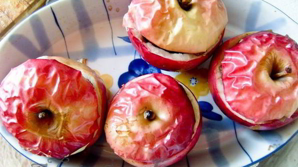 печень в яблоке