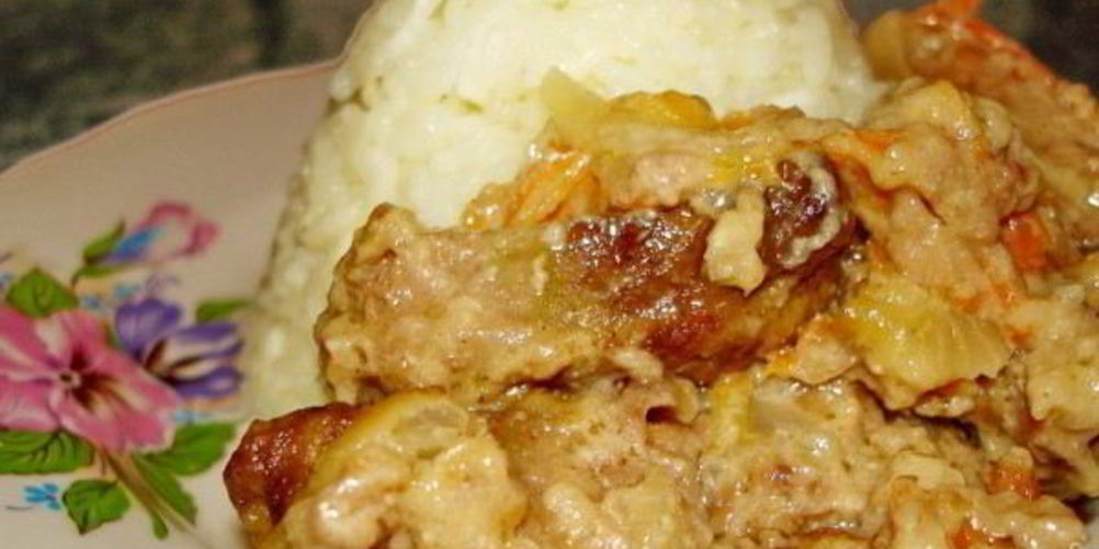 Рецепт свиной печени в сметане