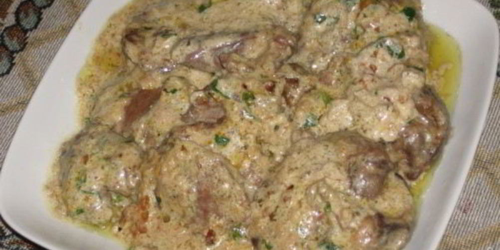 Рецепт тушеной говяжьей печени