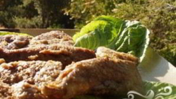 жареная говяжья печенка с горчицей