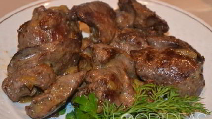 Жареная куриная печень