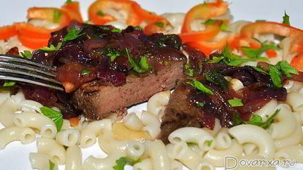 Жареная печень по-венециански