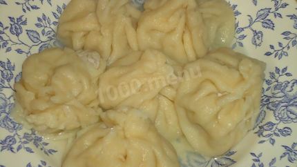 Хинкали из теста с мясом