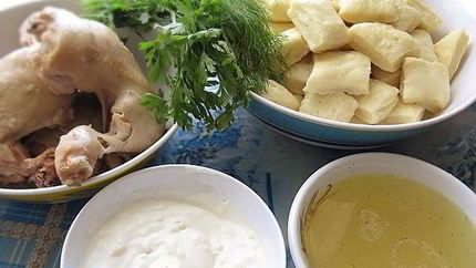 Хинкали на кефире