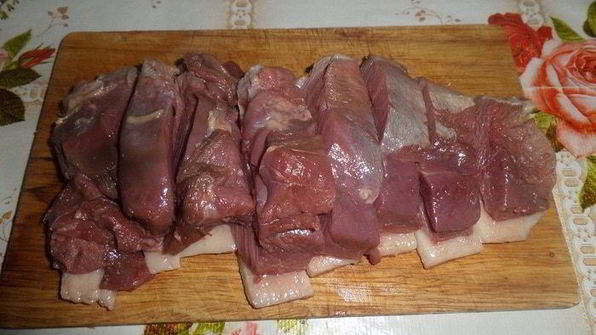 пельмени с гусем, гречкой и овощами