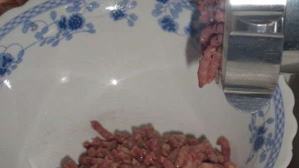 пельмени с гусем, гречкой и овощами