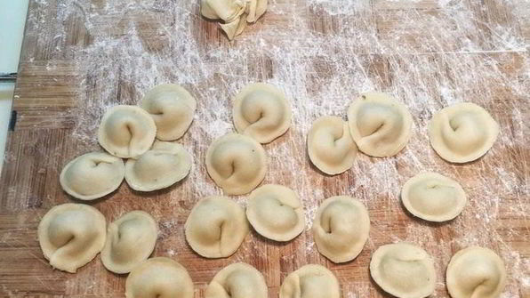 пельмени с рыбой и белыми грибами