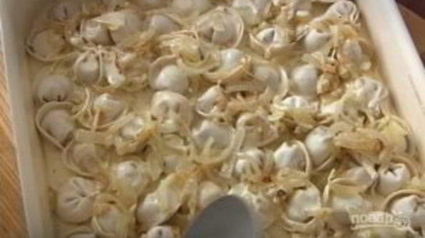 пельмени в духовке с сыром