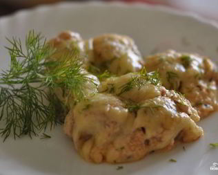 Пельмени в сметане