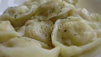 Постные пельмени соевые вегетарианские