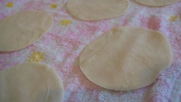 вонтоны с луком и свининой