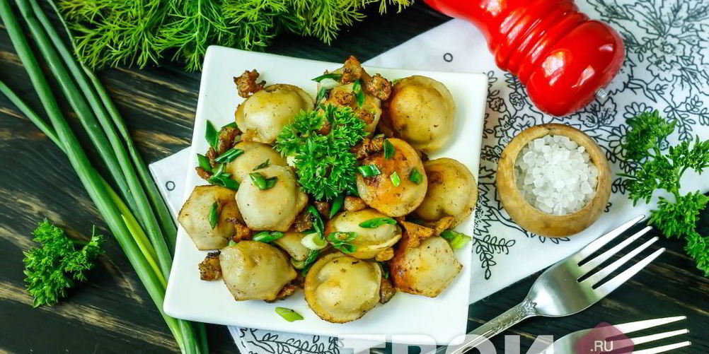 Рецепт жареных пельменей