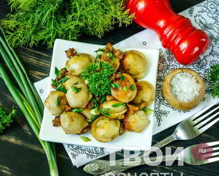 Жареные пельмени