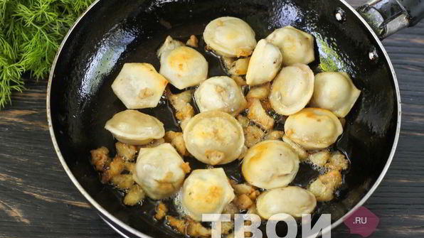 жареные пельмени