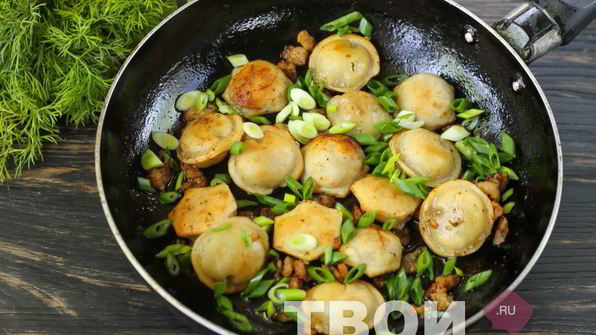 жареные пельмени